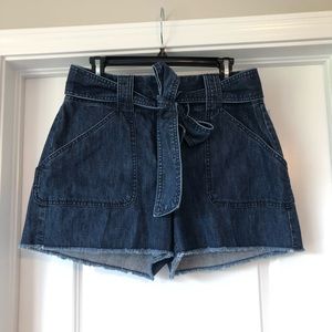 LOFT High Waisted Denim Shorts